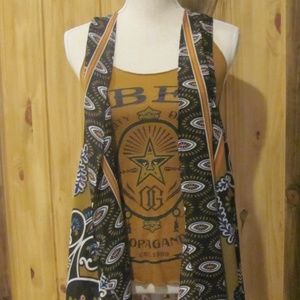 Zoe & Rose Chiffon Vest